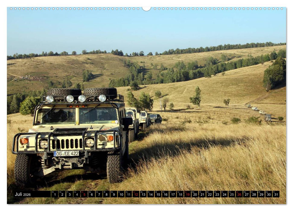 Hummer @ EnduRoMania (CALVENDO Premium Wandkalender 2026)
