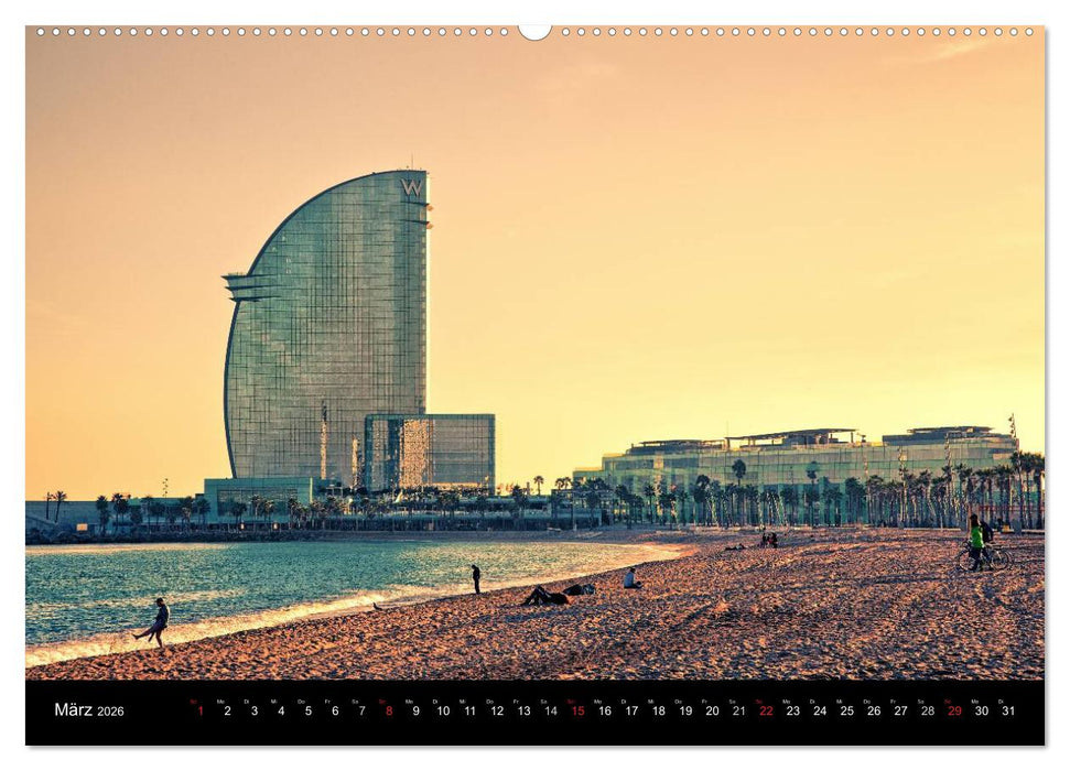 Barcelona - Stadtansichten (CALVENDO Premium Wandkalender 2026)