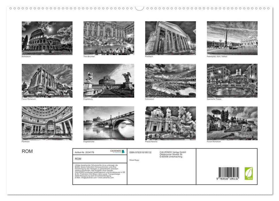 ROM (CALVENDO Premium Wandkalender 2026)