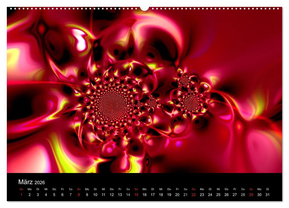 Fraktale Welten 2 (CALVENDO Premium Wandkalender 2026)
