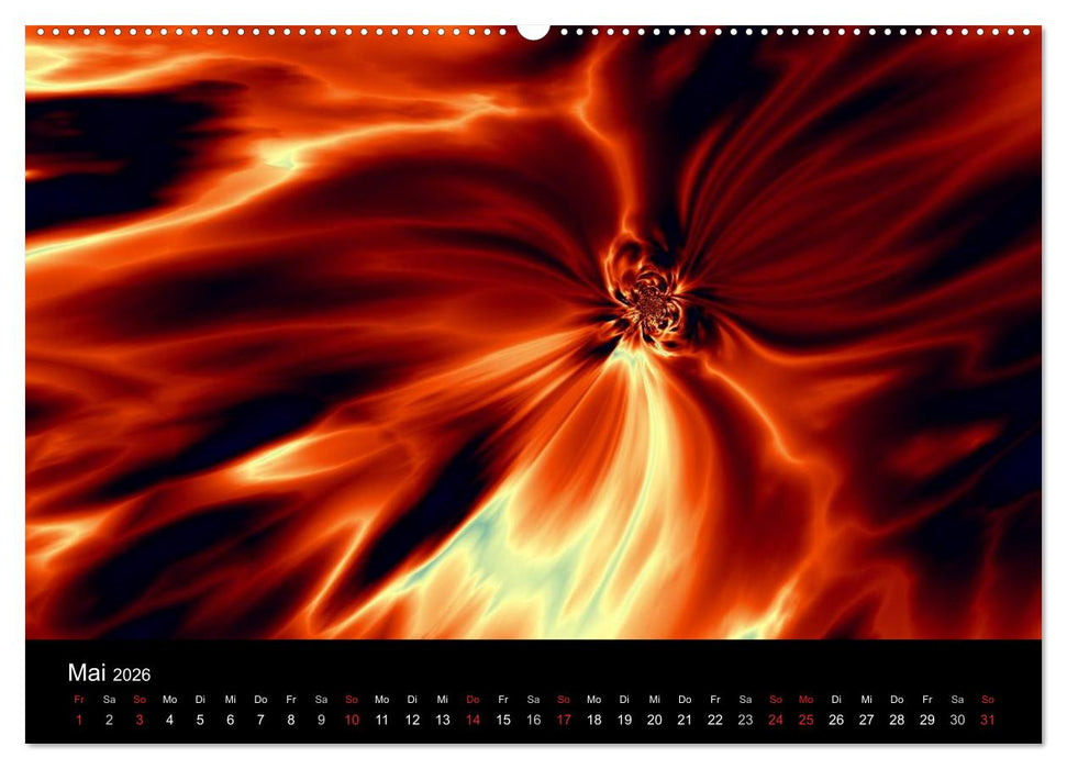 Fraktale Welten 2 (CALVENDO Premium Wandkalender 2026)