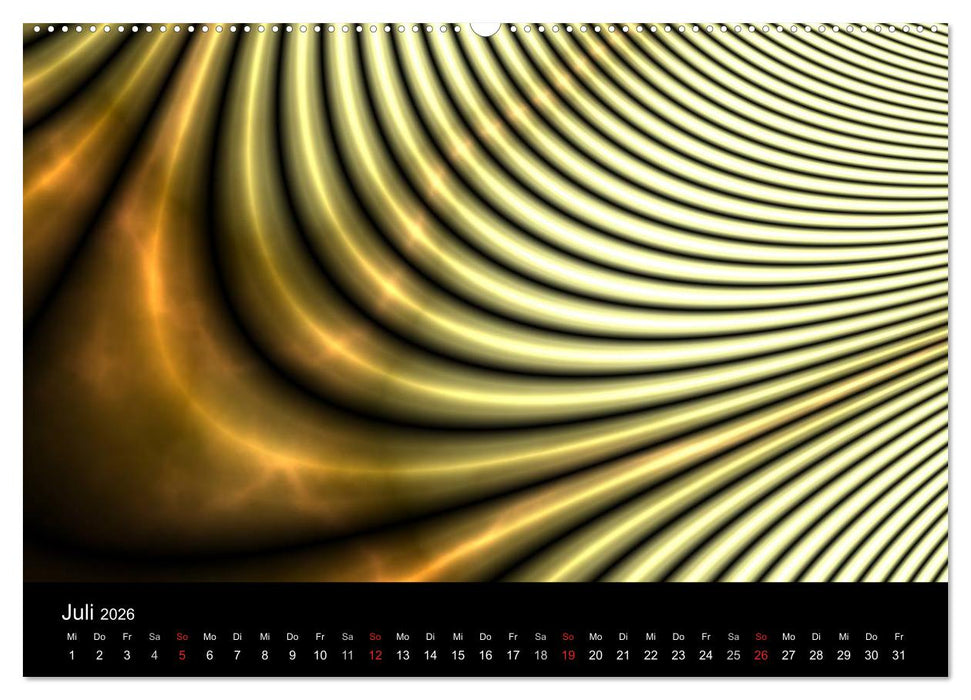 Fraktale Welten 2 (CALVENDO Premium Wandkalender 2026)