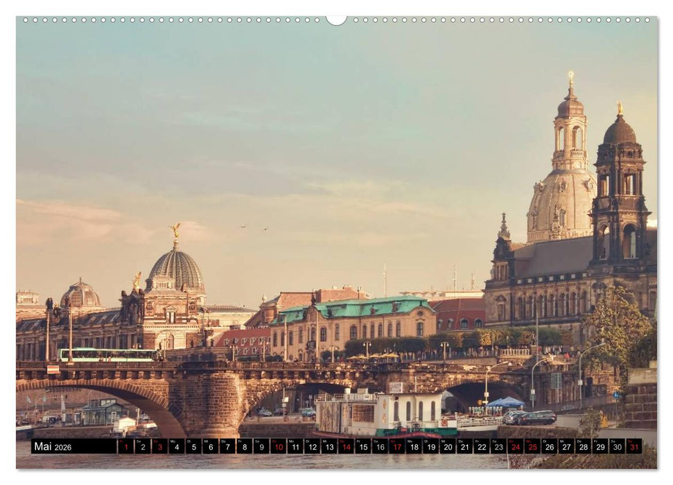 Dresden Die Perle an der Elbe (CALVENDO Premium Wandkalender 2026)