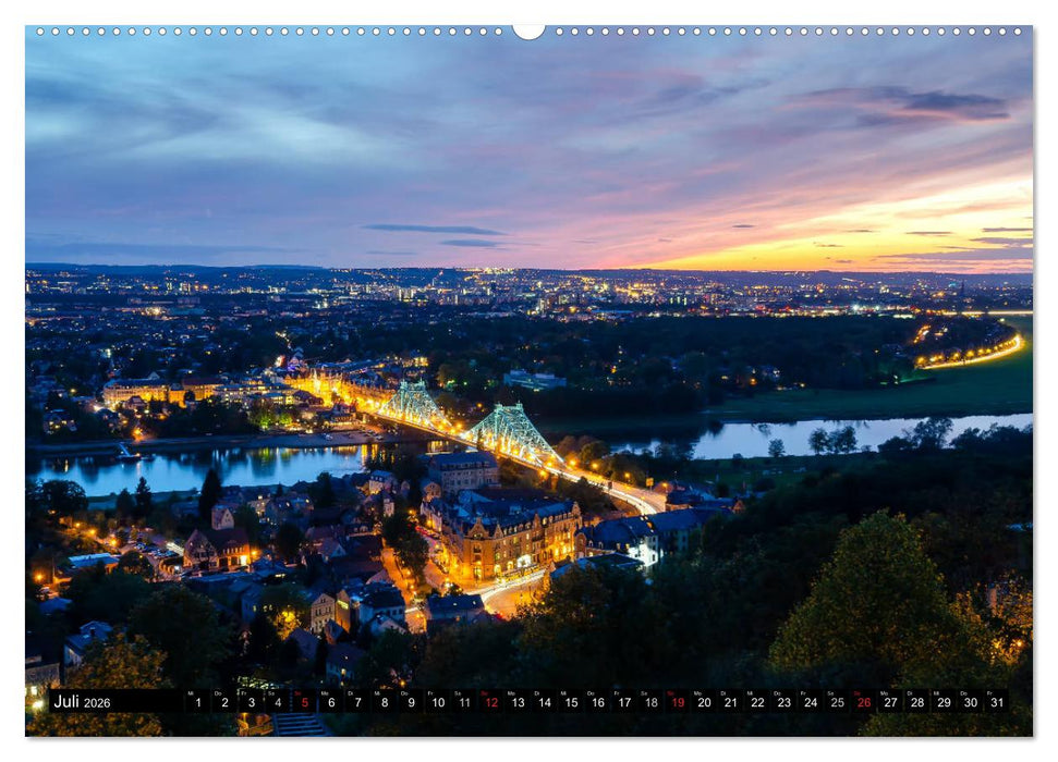 Dresden Die Perle an der Elbe (CALVENDO Premium Wandkalender 2026)