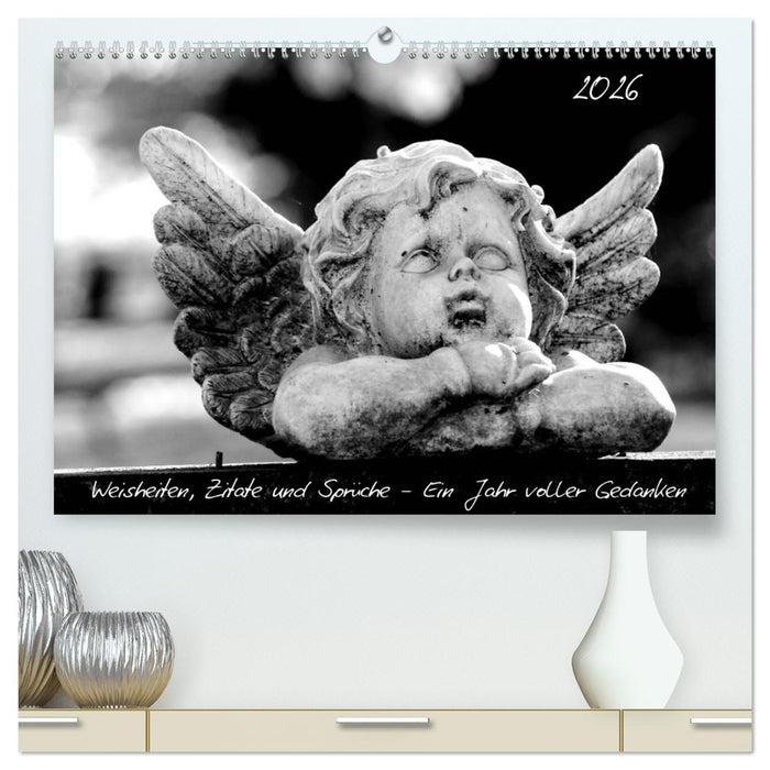 Weisheiten, Zitate und Sprüche - Ein Jahr voller Gedanken 2026 (CALVENDO Premium Wandkalender 2026)