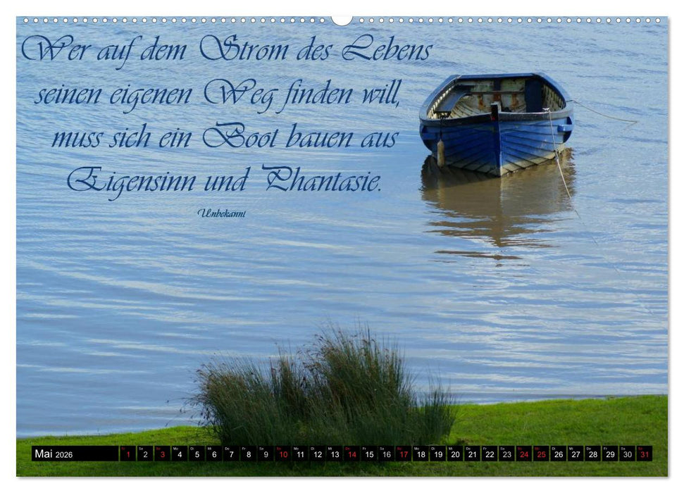 Weisheiten, Zitate und Sprüche - Ein Jahr voller Gedanken 2026 (CALVENDO Premium Wandkalender 2026)