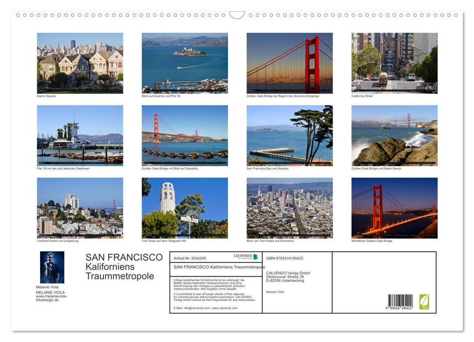 SAN FRANCISCO Kaliforniens Traummetropole (CALVENDO Wandkalender 2026)