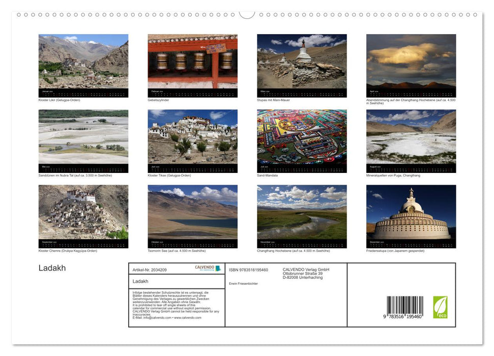Ladakh (CALVENDO Premium Wandkalender 2026)