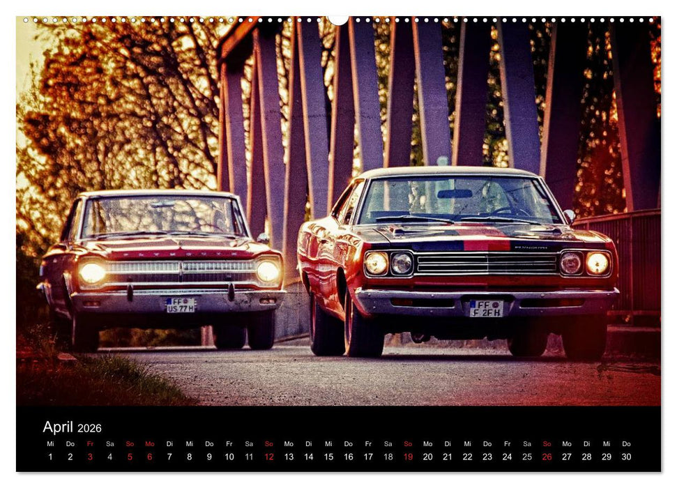 US-Muscle-Cars - Plymouth (CALVENDO Premium Wandkalender 2026)