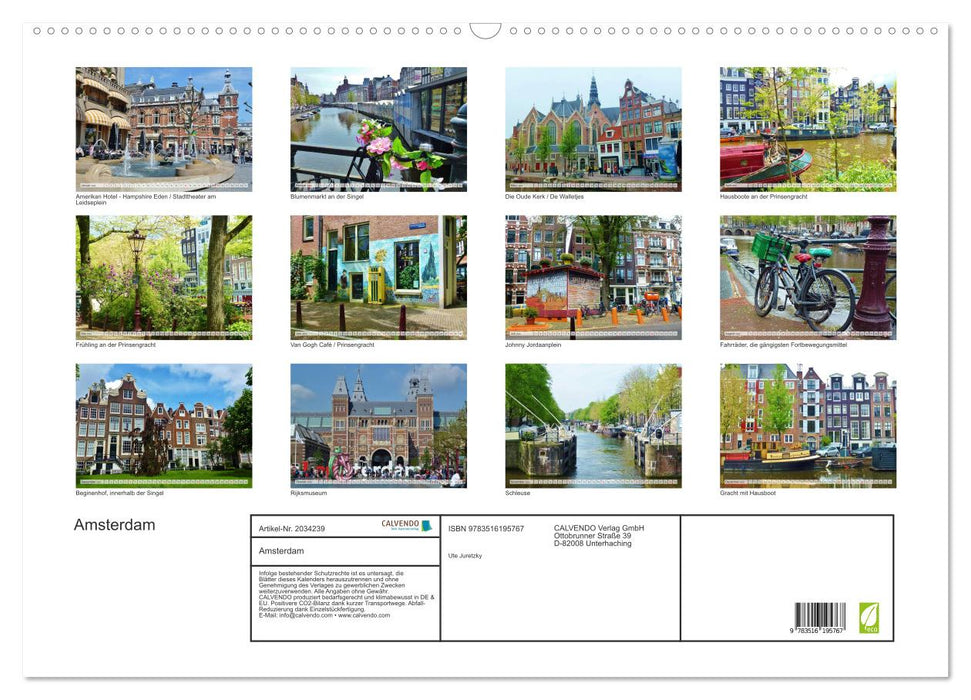 Amsterdam (CALVENDO Wandkalender 2026)