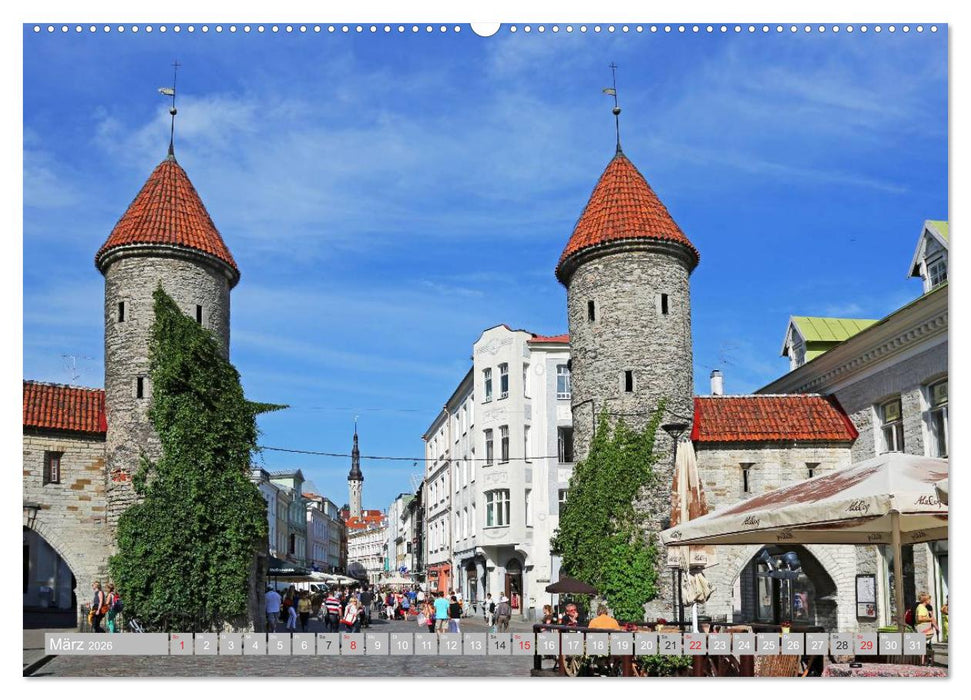 Die Altstadt von Tallinn (CALVENDO Premium Wandkalender 2026)