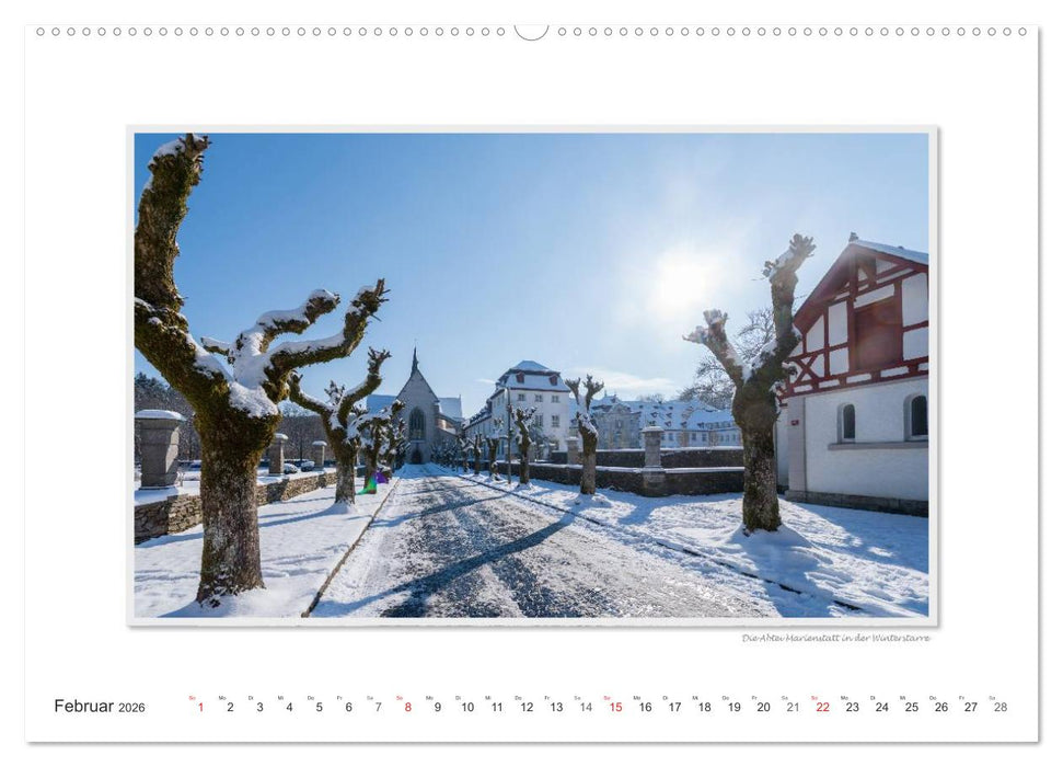 Emotionale Momente: Abtei Marienstatt im Westerwald (CALVENDO Premium Wandkalender 2026)
