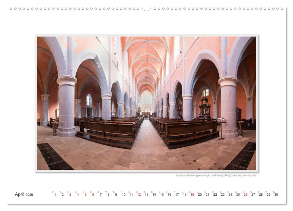 Emotionale Momente: Abtei Marienstatt im Westerwald (CALVENDO Premium Wandkalender 2026)