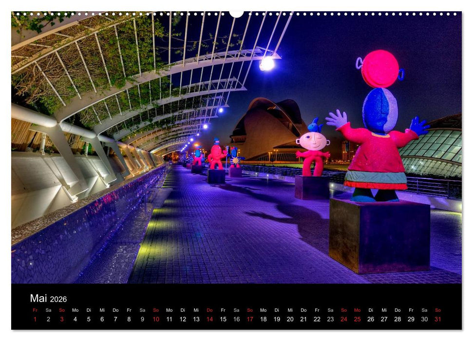 Moderne Architektur in Valencia (CALVENDO Premium Wandkalender 2026)