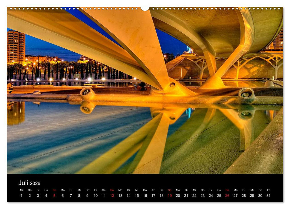 Moderne Architektur in Valencia (CALVENDO Premium Wandkalender 2026)