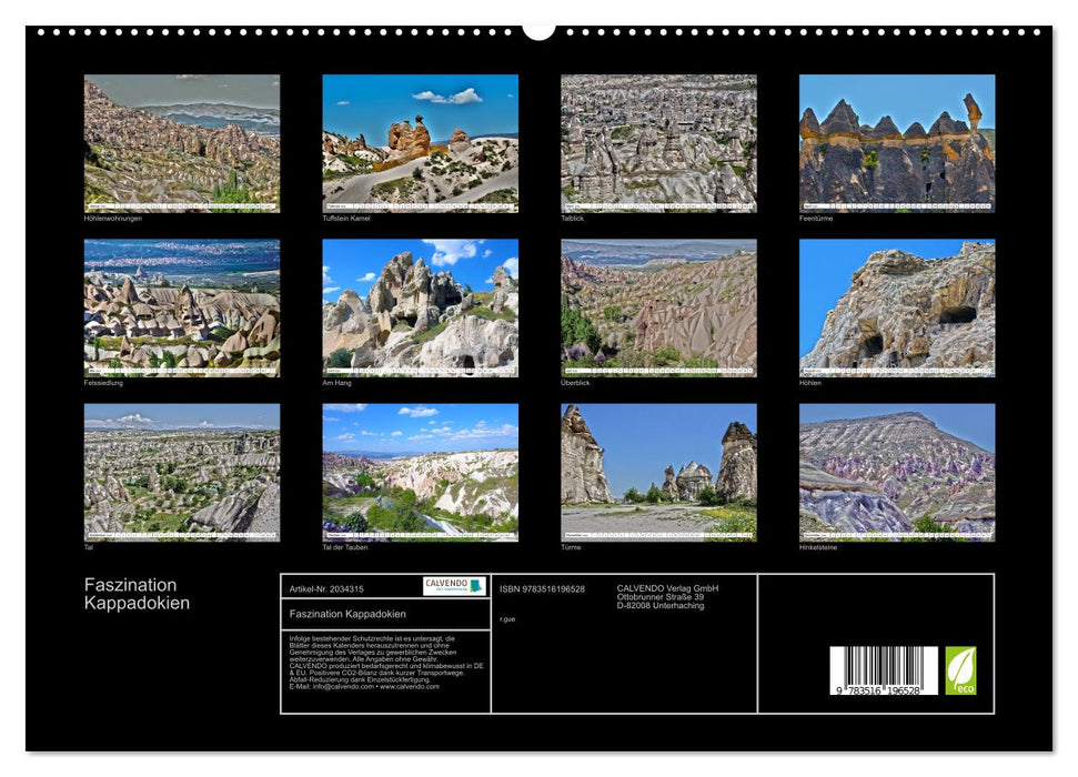 Faszination Kappadokien (CALVENDO Premium Wandkalender 2026)