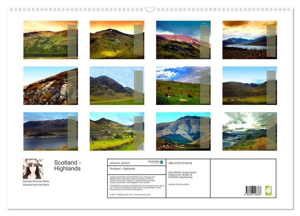 Scotland - Highlands (CALVENDO Wandkalender 2026)
