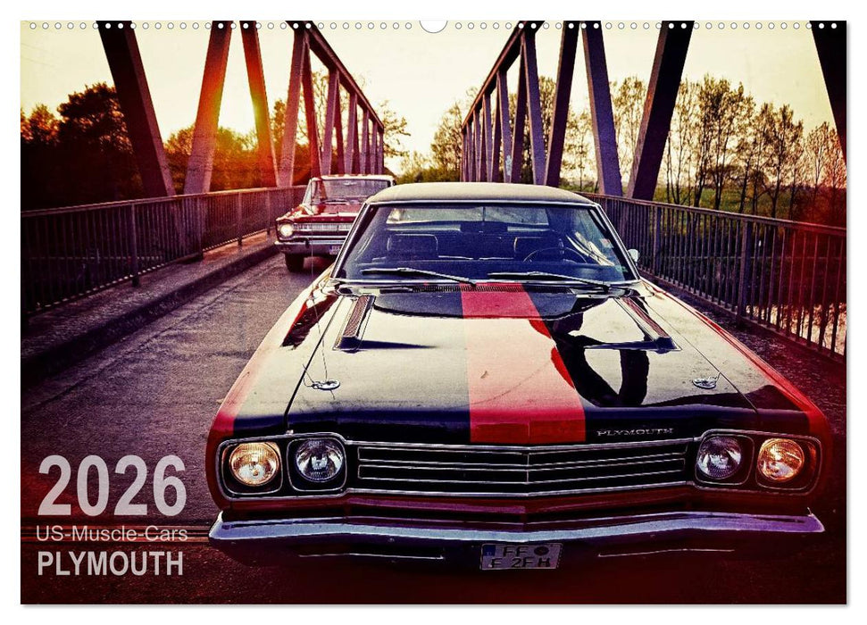 US-Muscle-Cars - Plymouth (CALVENDO Wandkalender 2026)