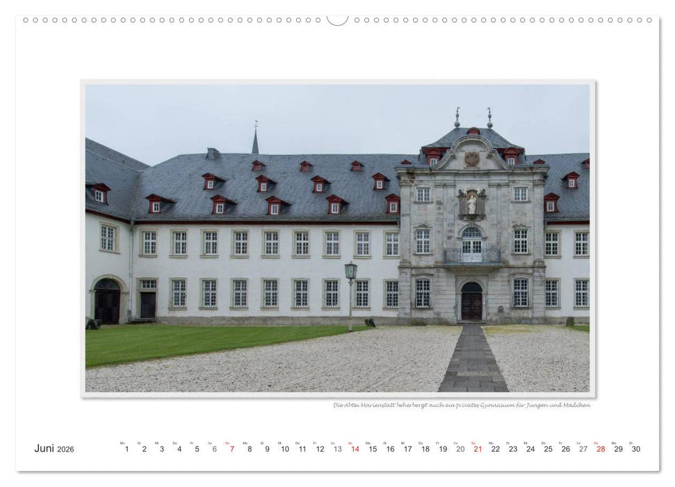Emotionale Momente: Abtei Marienstatt im Westerwald (CALVENDO Wandkalender 2026)