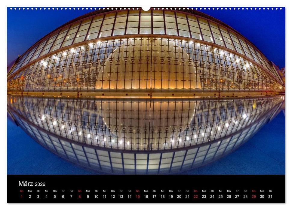 Moderne Architektur in Valencia (CALVENDO Wandkalender 2026)