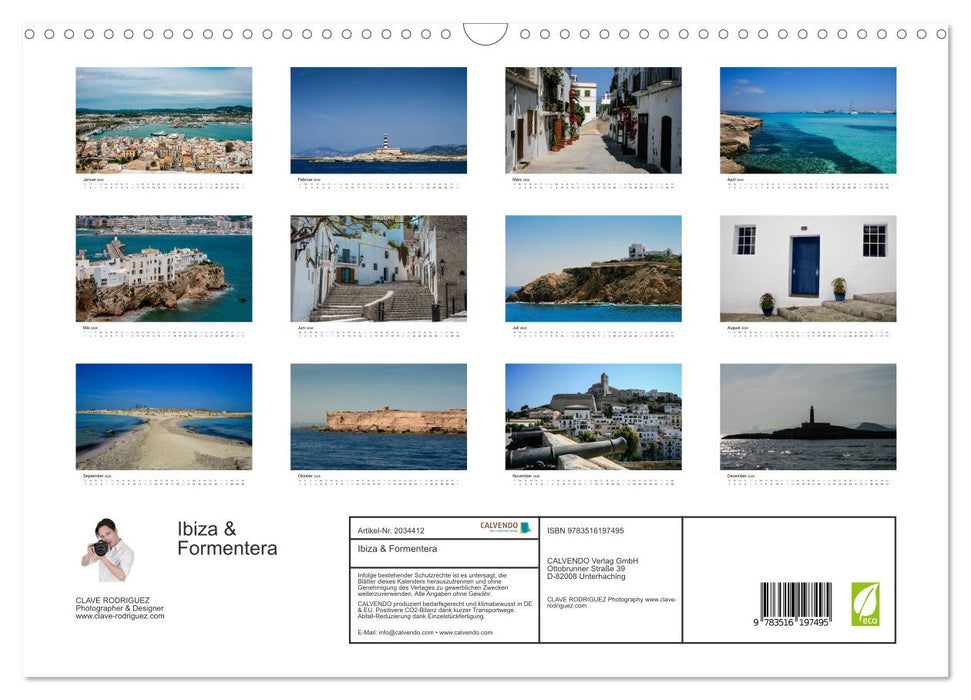 Ibiza & Formentera (CALVENDO Wandkalender 2026)