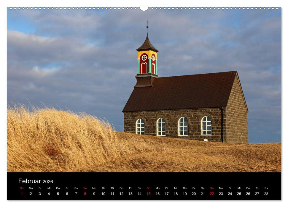 Island - Iceland (CALVENDO Premium Wandkalender 2026)