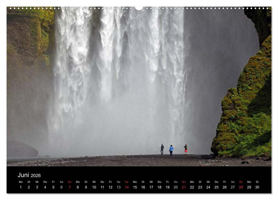 Island - Iceland (CALVENDO Premium Wandkalender 2026)