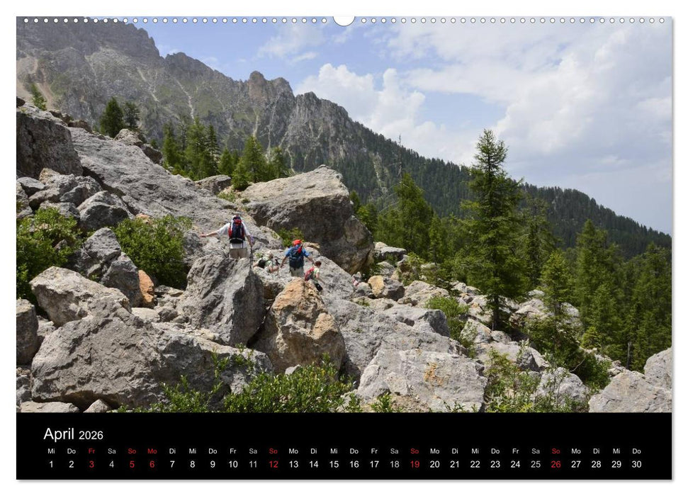 Die Dolomiten – Wanderparadies in Südtirol (CALVENDO Wandkalender 2026)