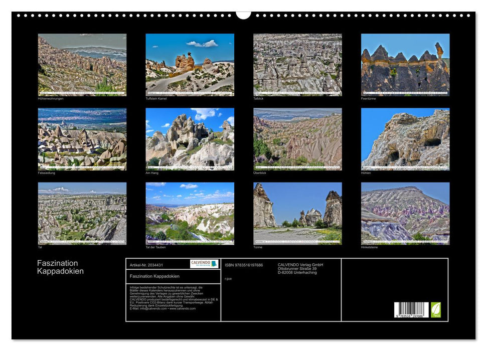 Faszination Kappadokien (CALVENDO Wandkalender 2026)