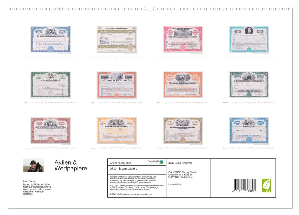 Aktien & Wertpapiere (CALVENDO Premium Wandkalender 2026)