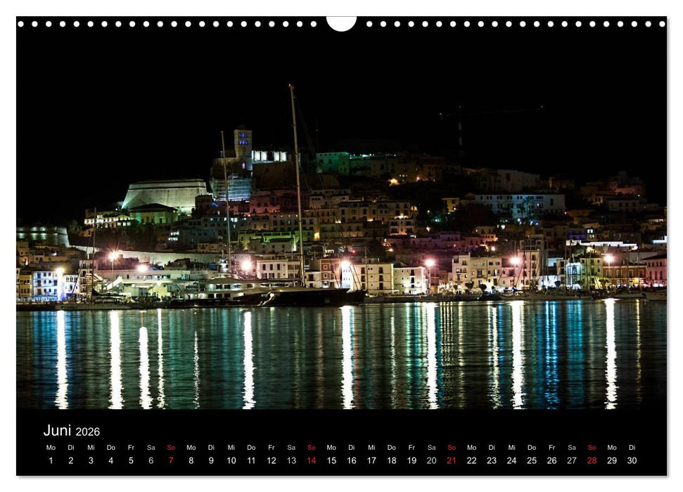 Ibiza by night (CALVENDO Wandkalender 2026)