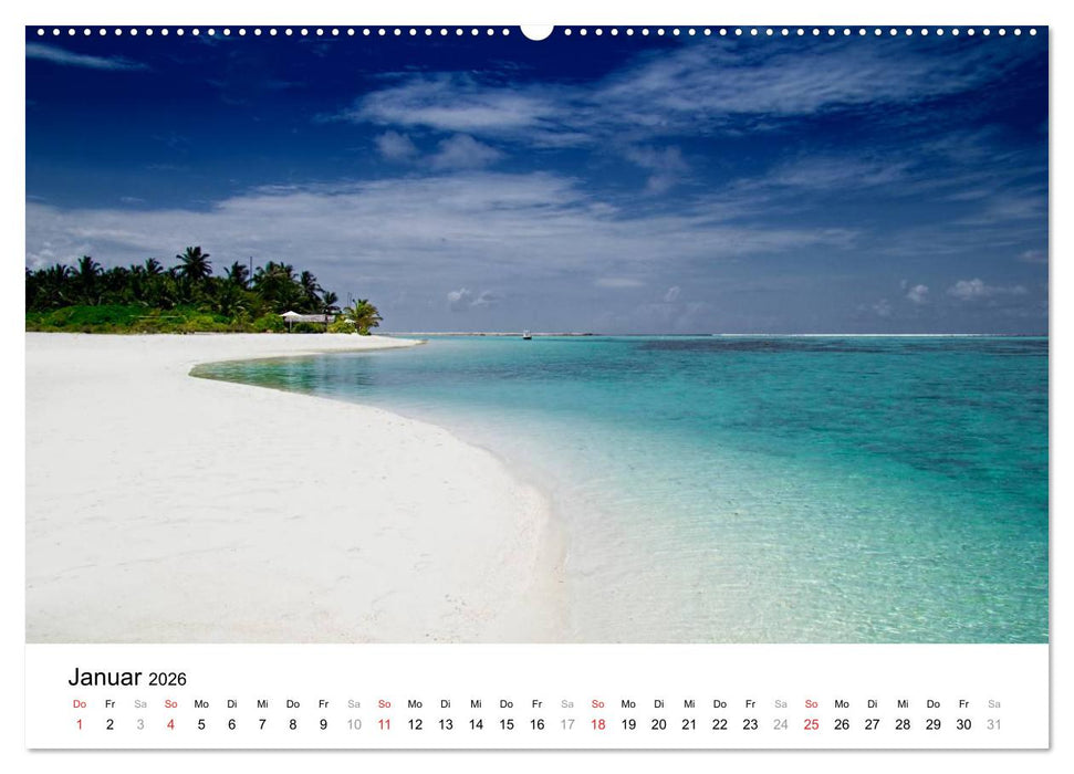 Malediven – Das Paradies im Indischen Ozean III (CALVENDO Wandkalender 2026)