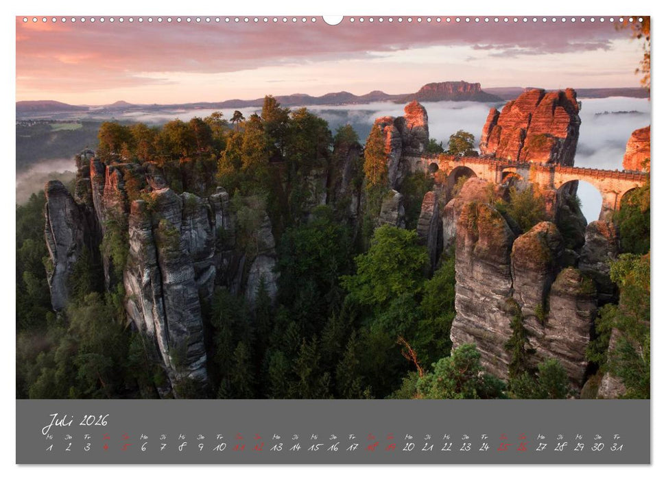 Traumlandschaft - Sächsische Schweiz (CALVENDO Premium Wandkalender 2026)