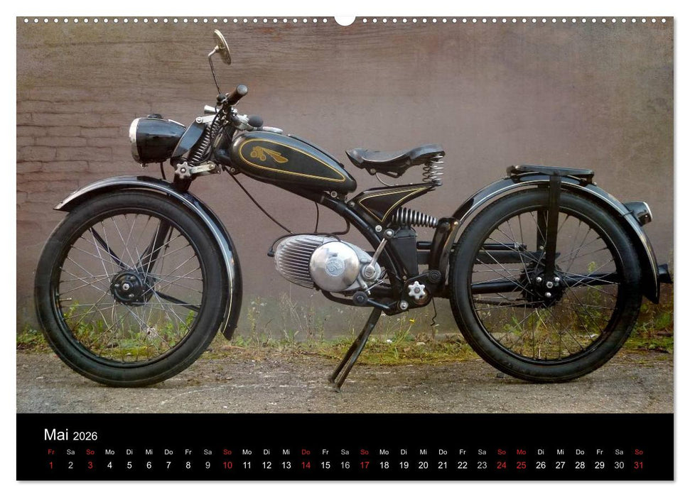 Motorrad Oldtimer (CALVENDO Premium Wandkalender 2026)