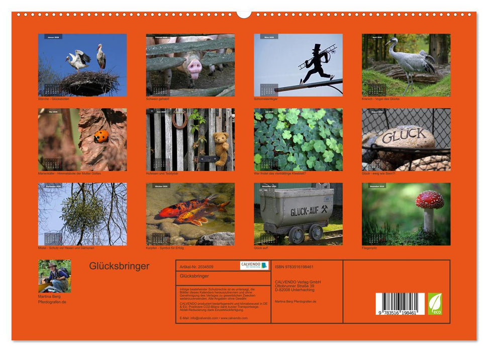 Glücksbringer (CALVENDO Premium Wandkalender 2026)