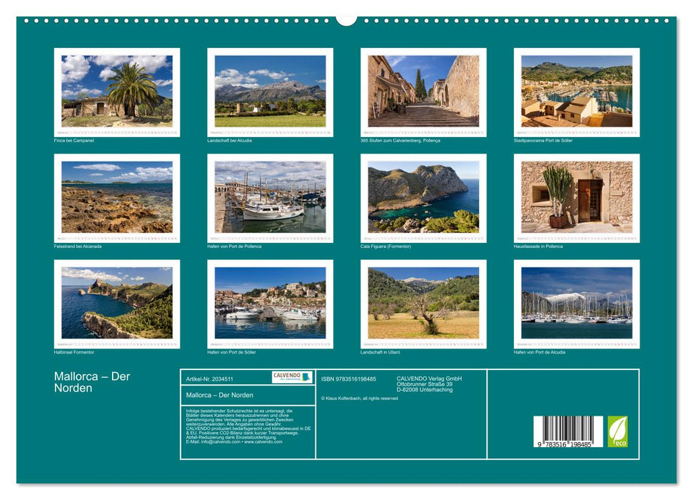 Mallorca – Der Norden (CALVENDO Premium Wandkalender 2026)