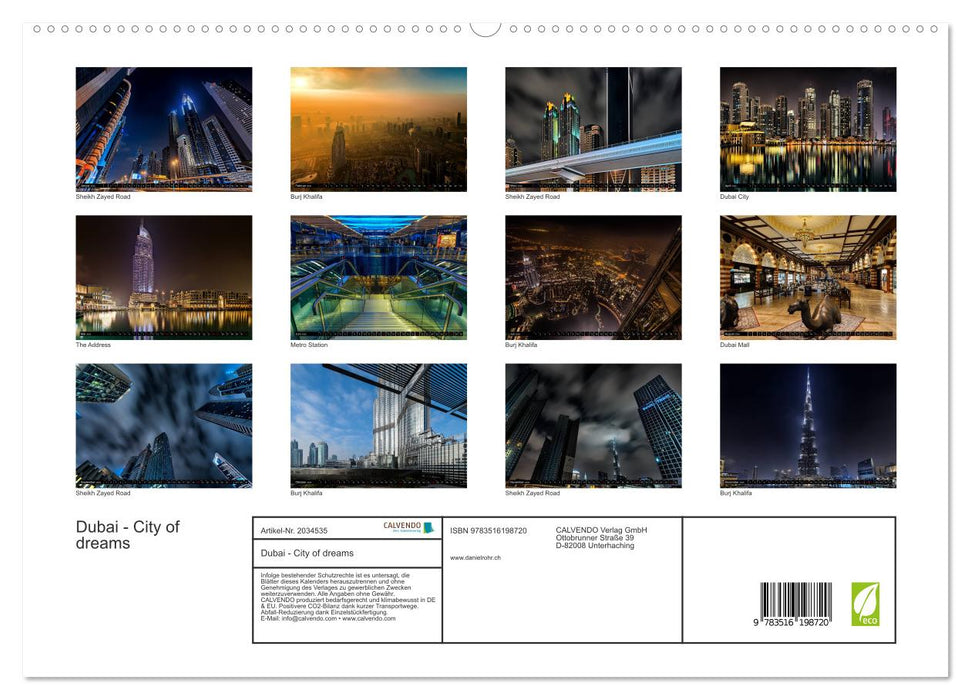 Dubai - City of dreams (CALVENDO Premium Wandkalender 2026)