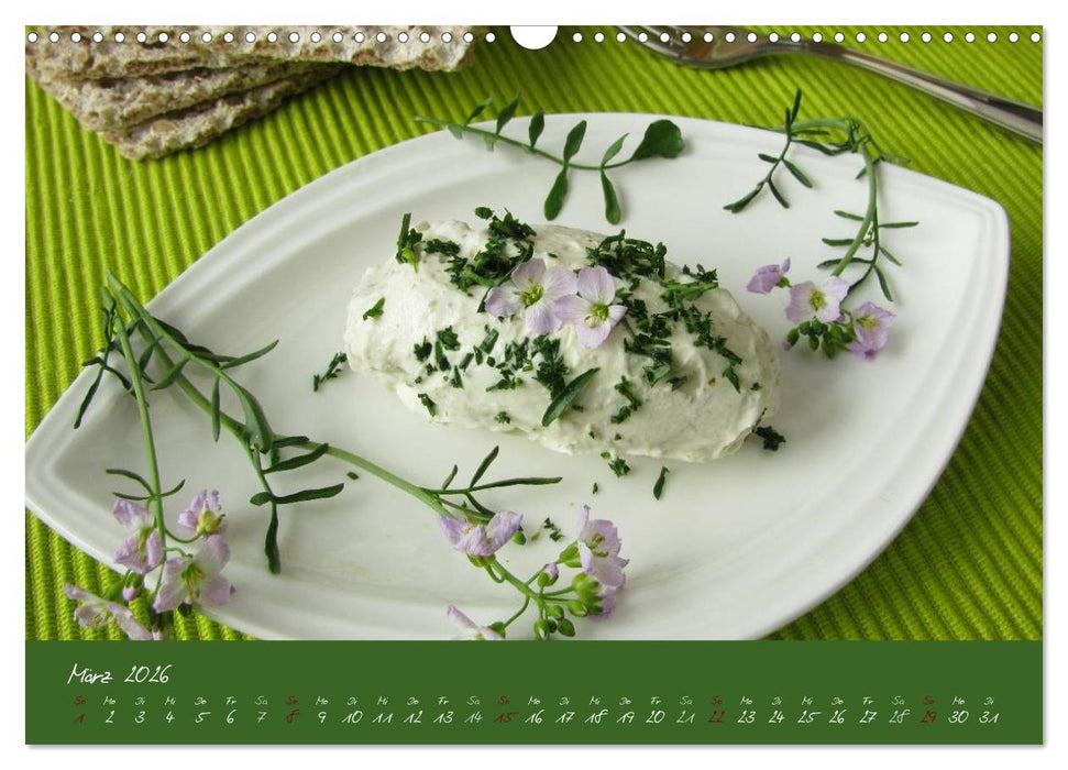 Wildkräuter in der Küche (CALVENDO Wandkalender 2026)