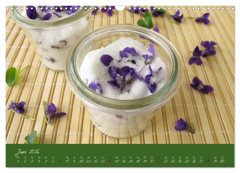 Wildkräuter in der Küche (CALVENDO Wandkalender 2026)