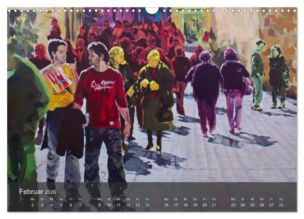 Alena Steinlechner, Acryl auf Leinwand (CALVENDO Wandkalender 2026)