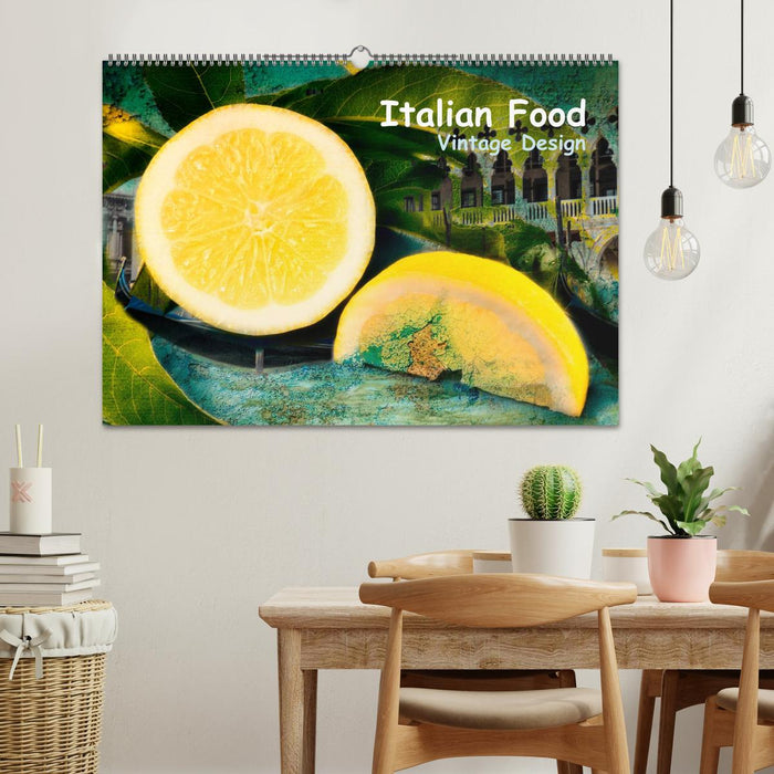 Italian Food - Vintage Design (CALVENDO Wandkalender 2026)