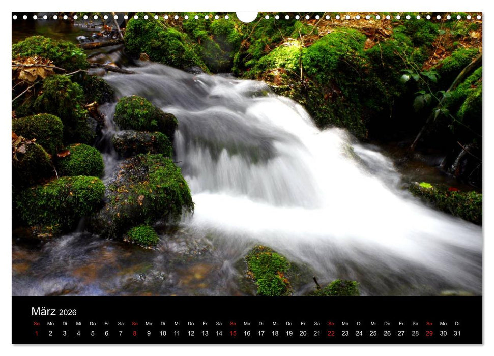 Geheimnisvolle Bäche und Flüsse (CALVENDO Wandkalender 2026)