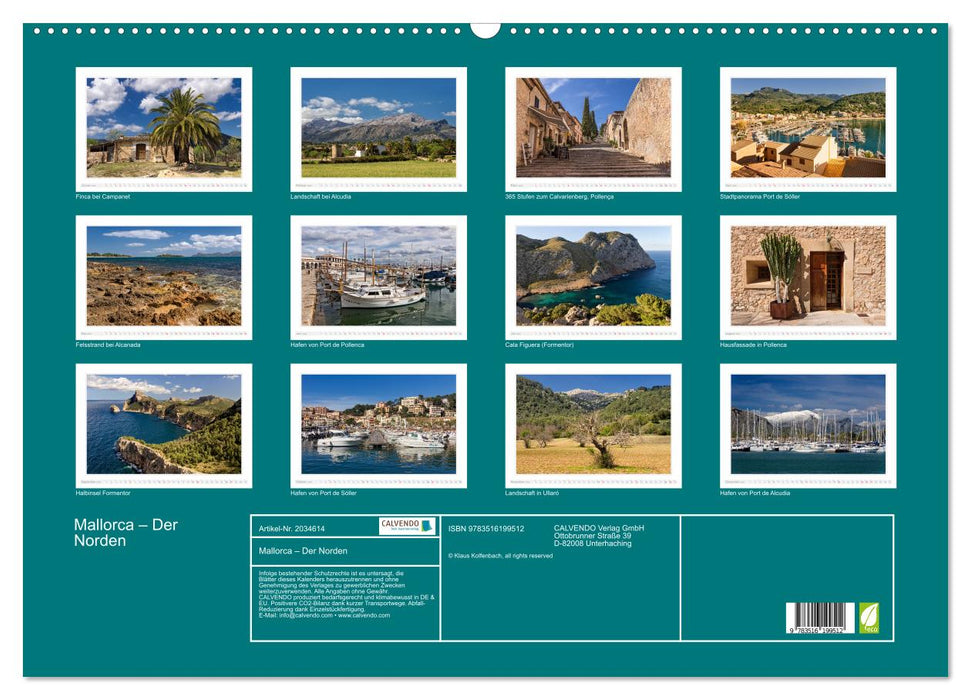 Mallorca – Der Norden (CALVENDO Wandkalender 2026)