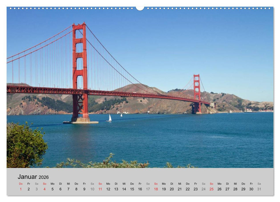 GOLDEN GATE BRIDGE Faszination San Francisco (CALVENDO Premium Wandkalender 2026)