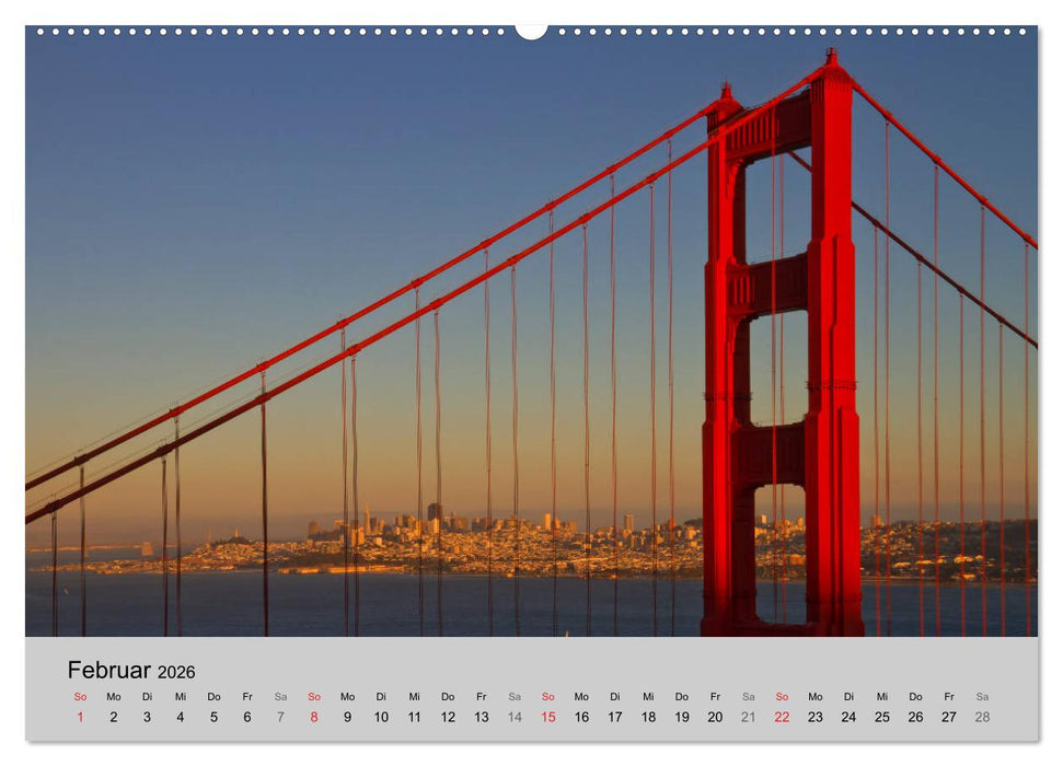 GOLDEN GATE BRIDGE Faszination San Francisco (CALVENDO Premium Wandkalender 2026)