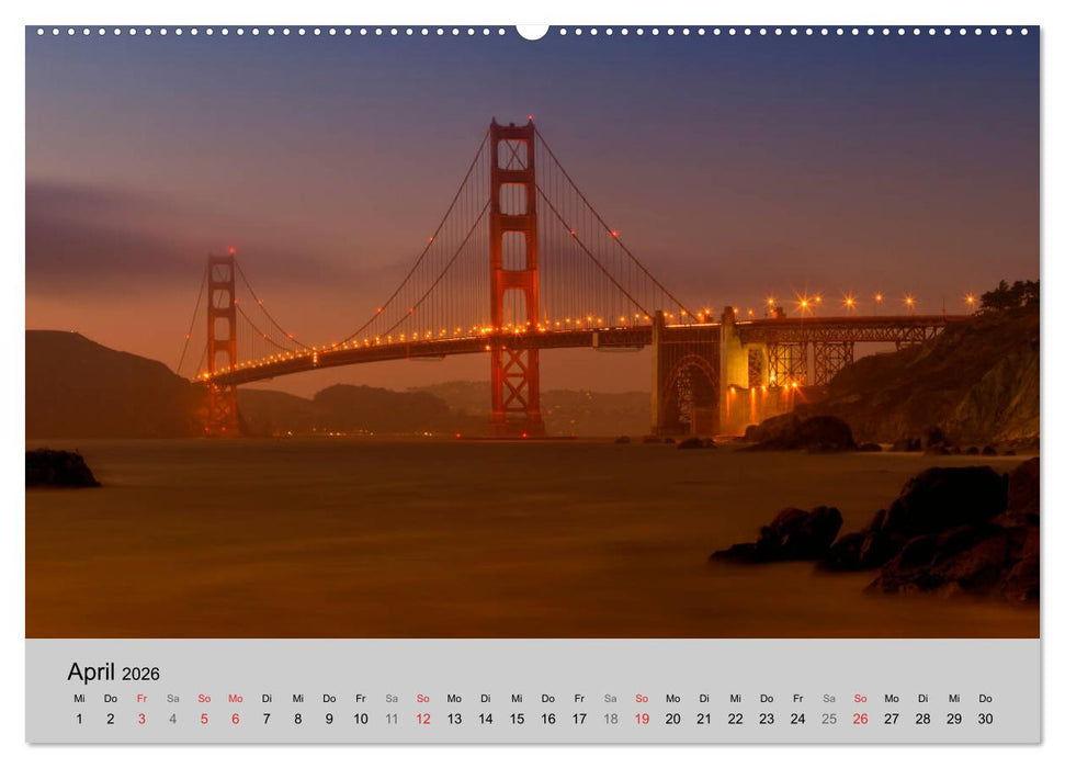 GOLDEN GATE BRIDGE Faszination San Francisco (CALVENDO Premium Wandkalender 2026)