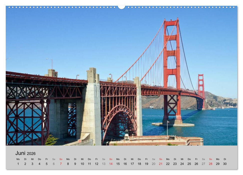GOLDEN GATE BRIDGE Faszination San Francisco (CALVENDO Premium Wandkalender 2026)