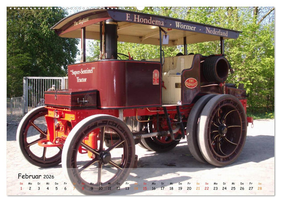 Dampffahrzeuge (CALVENDO Wandkalender 2026)