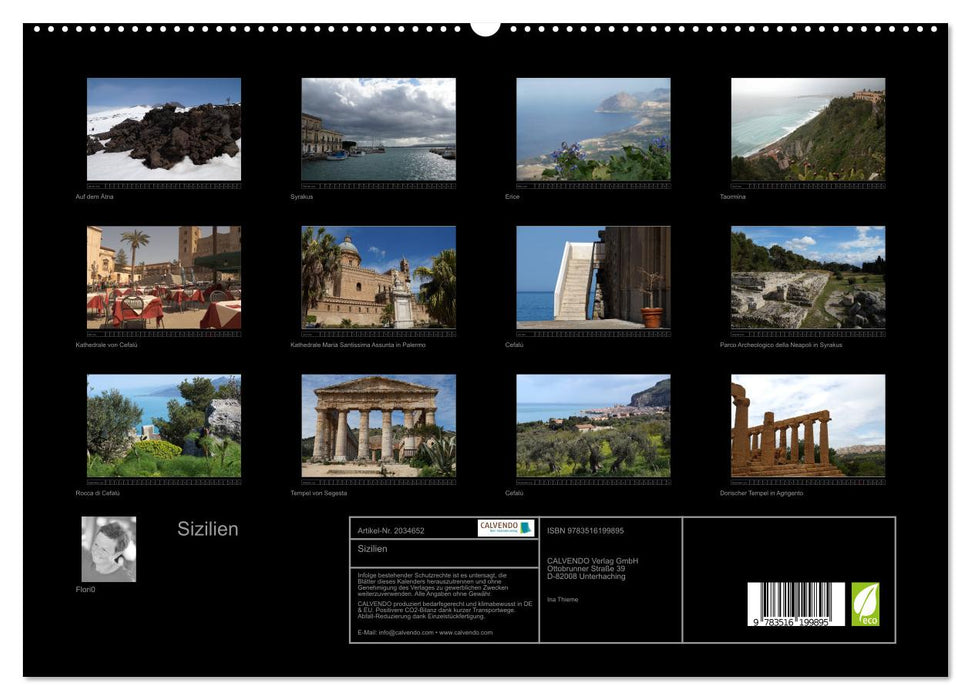 Sizilien (CALVENDO Premium Wandkalender 2026)