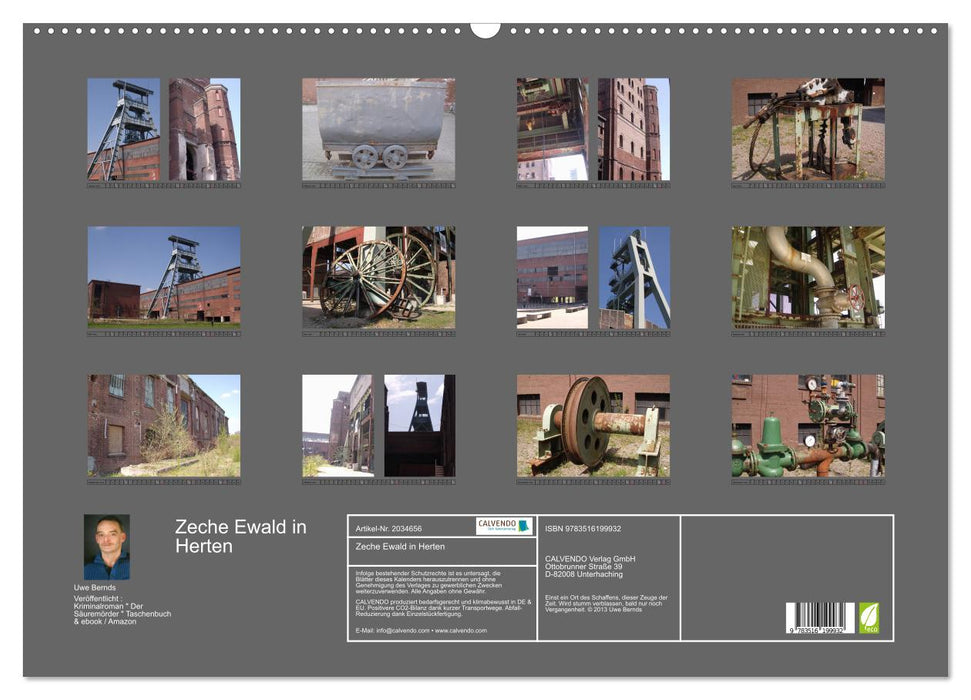 Zeche Ewald in Herten (CALVENDO Wandkalender 2026)